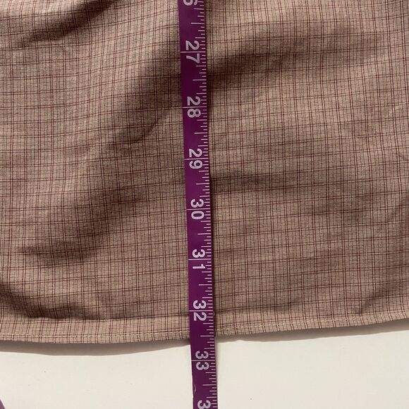 Vintage Eddie Bauer Men's Tan/Red Plaid Long Sleeve Button Down Shirt EUC Sz XL - Picture 8 of 12